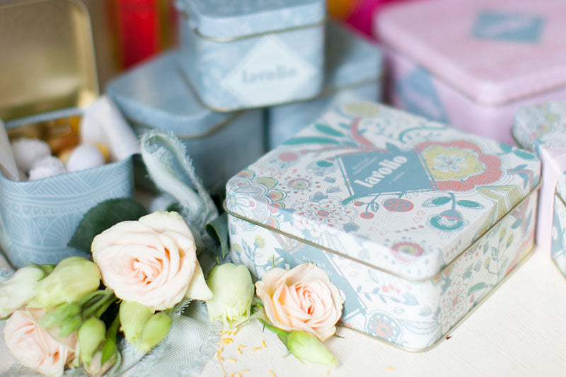 Lavolio london confectioney tin box present ideas gifts candy