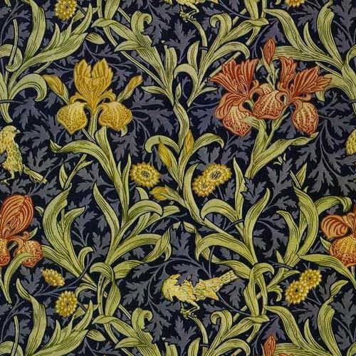 William Morris square natural design