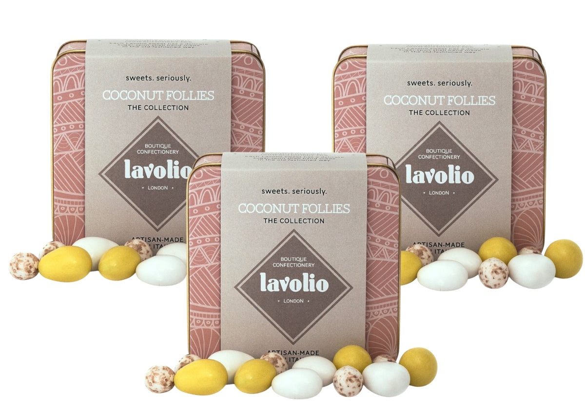 BUNDLE OF THREE COCONUT FOLLIES TINS