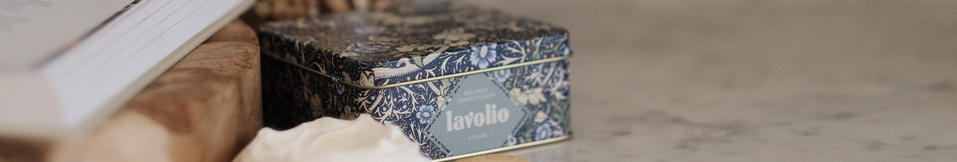 Lavolio boutique confectionary designer tins
