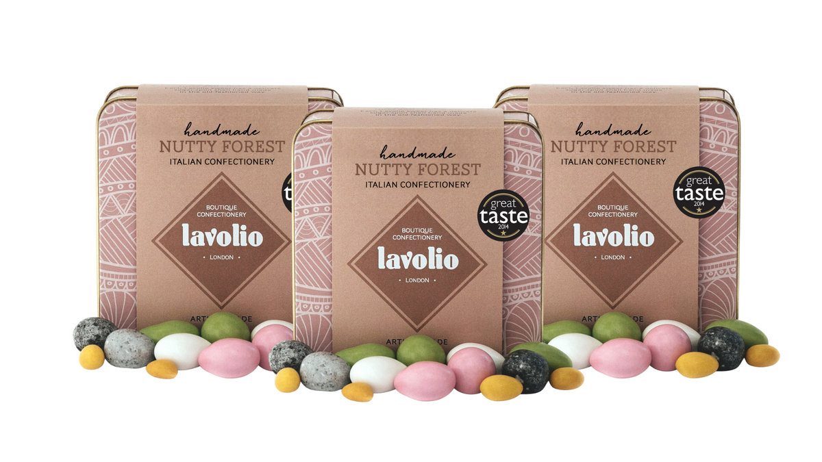 BUNDLE OF THREE NUTTY FOREST CHOCOLATE TINS