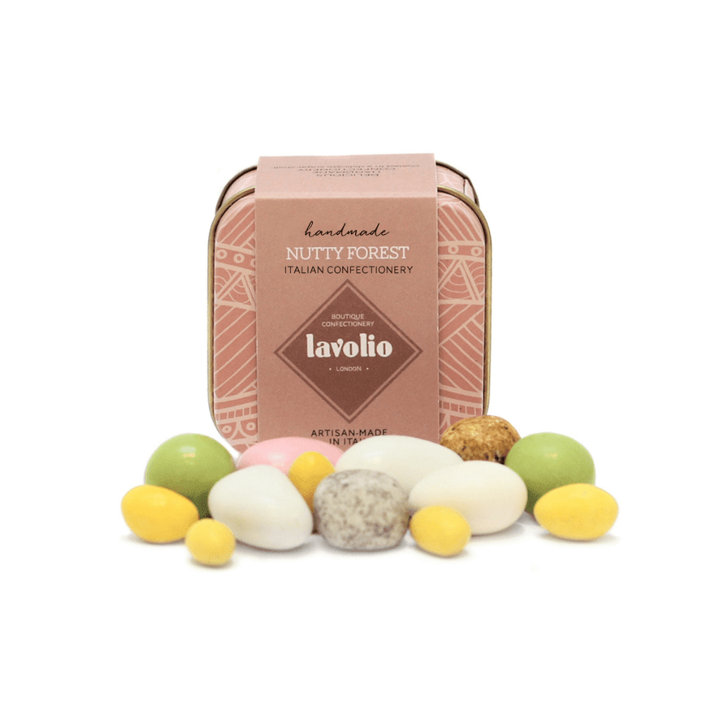 Little tin with luxury sweets wedding favour Lavolio